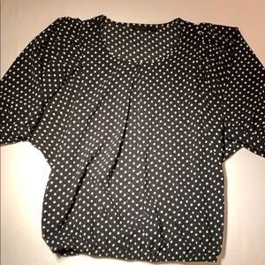 The Limited Sheer Polka Dot Blouse